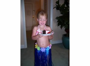 This is Caytie in Hawaii and her Sunshine Birthday Cake!