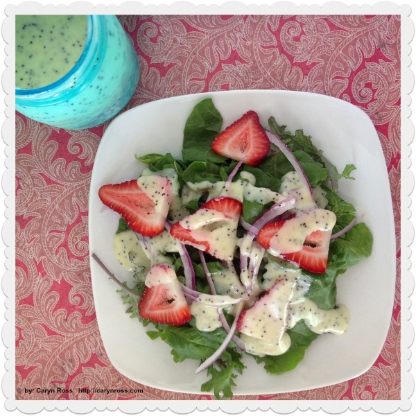 Fresh Salmon Salad with Poppyseed Dressing